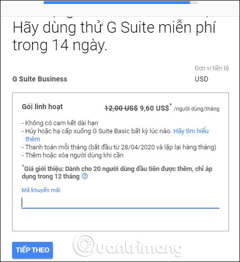 Mua G Suite