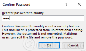 Xác nhận mật khẩu sửa file