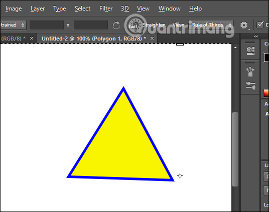 Điểm danh 3 cách vẽ hình tam giác trong Photoshop