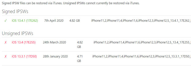 Apple chính thức khóa sign iOS 13.4/iPadOS 13.4