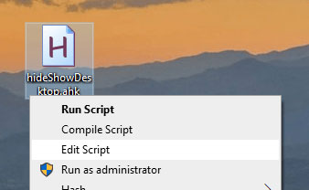Đổi tên file thành "HideShowDesktopButton.ahk"