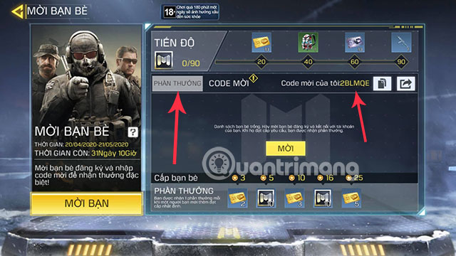 mã chéo cod mobile