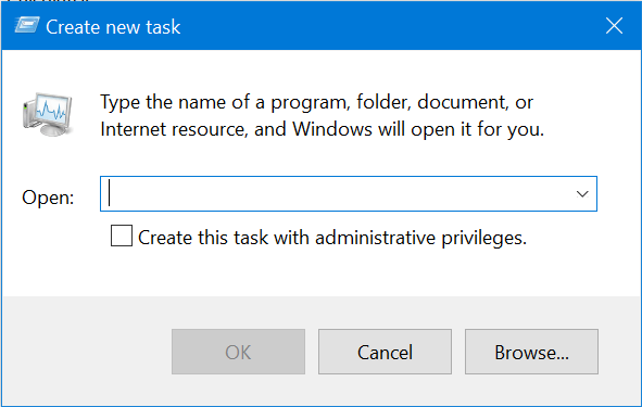 Nhấp vào Browse và chọn file thực thi của chương trình bạn muốn chạy từ File Explorer