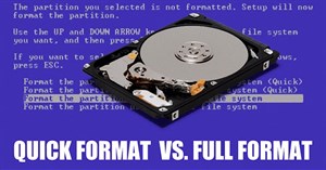 Sự khác biệt giữa Quick Format và Full Format là gì?