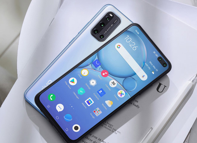 Vivo V19 được tích hợp cảm biến vân tay bên dưới màn hình