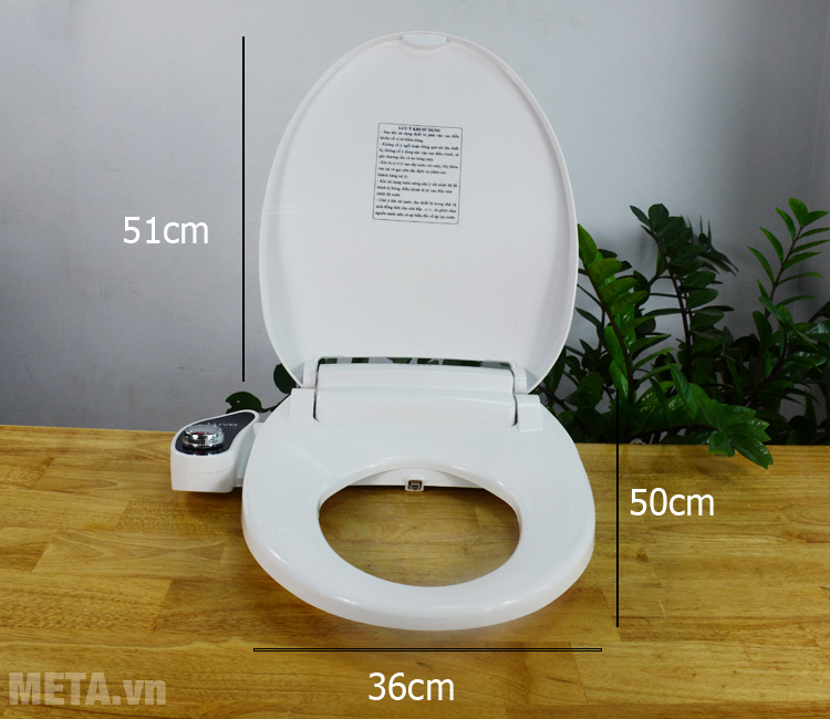 Nắp bồn cầu thông minh Luva Bidet LB203