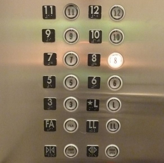 Ký hiệu trong thang máy