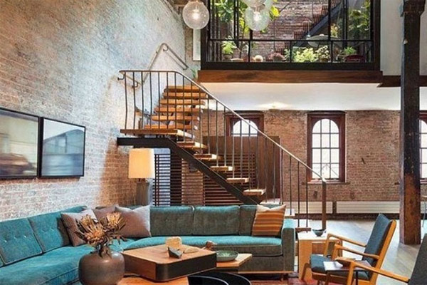 Mẫu cầu thang gác lửng đẹp 1