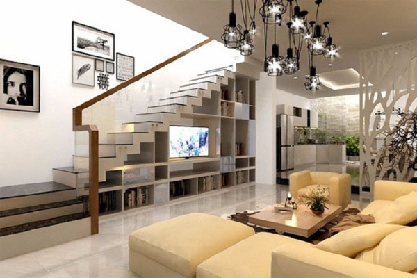 Mẫu cầu thang gác lửng đẹp 4