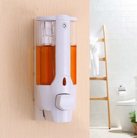 Hộp nhấn xà phòng, nước rửa tay gắn tường