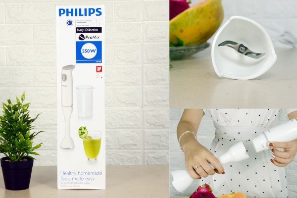 Máy xay thịt cầm tay Philips HR1600