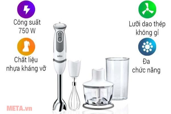 Máy xay cầm tay Braun MQ5035 Sauce Vario