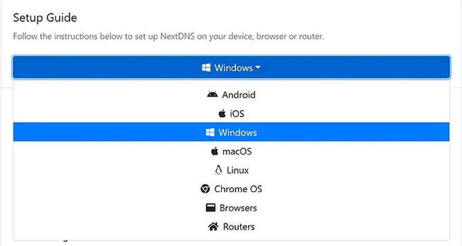 NextDNS has a setup guide for most popular systems