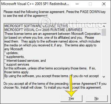 Cài đặt Microsoft Visual C++