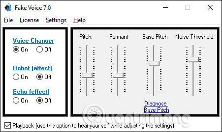 Thanh chỉnh giọng nói 