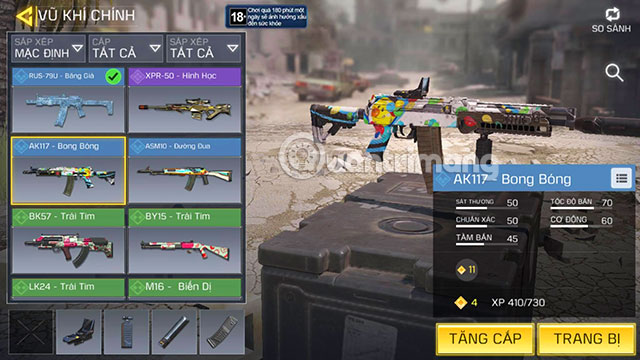 sung manh nhat call of duty mobile 