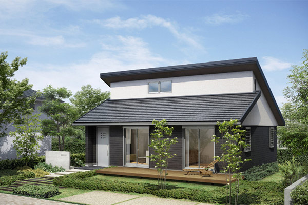Mẫu nhà cấp 4 mái lệch đẹp 1