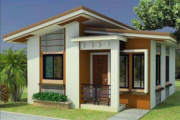 Mẫu nhà cấp 4 mái lệch đẹp 10