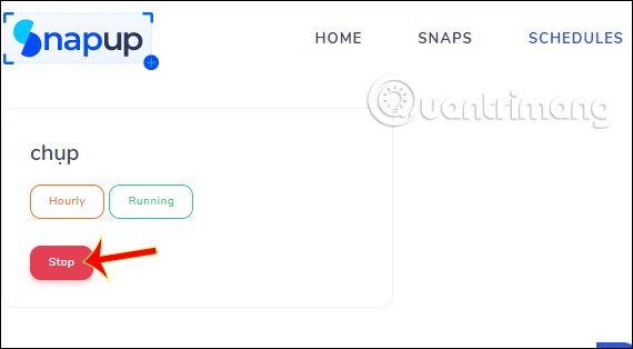 Dừng chụp tự động