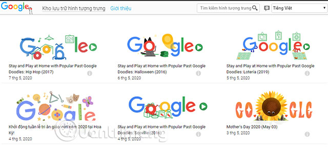 Trò chơi phổ biến về hình tượng trưng của Google, cách chơi lại game Google Doodles