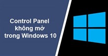 Sửa lỗi Control Panel không mở trong Windows 10
