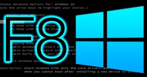 Sửa lỗi phím F8 không hoạt động trong Windows 10