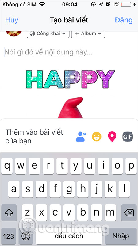 Cách đăng GIF lên Facebook, post ảnh động lên Fb - Ảnh minh hoạ 5