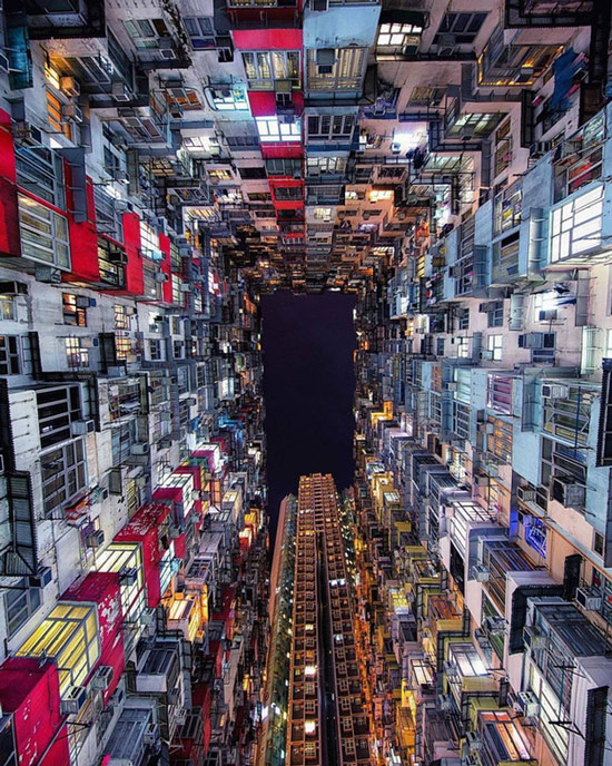 Thành phố đầy dãy nhà tại Hong Kong