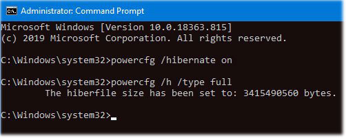 Khắc phục lỗi tùy chọn Hibernate bị thiếu trong Control Panel trên Windows 10