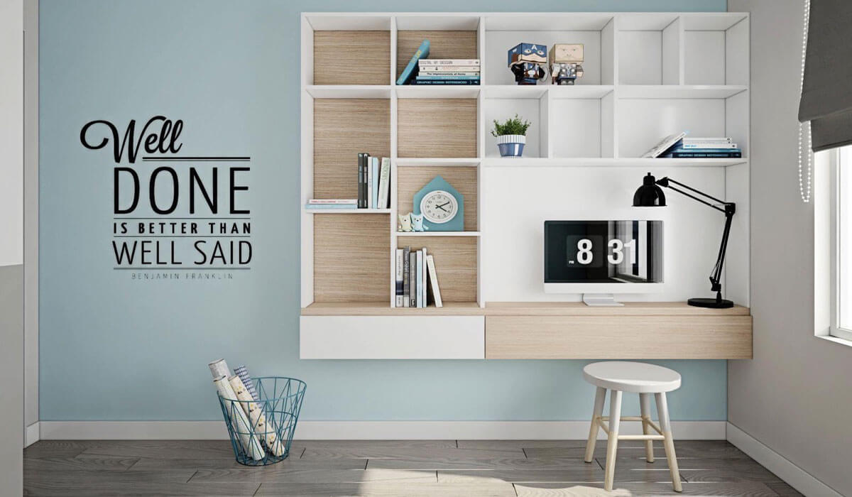 Mẫu bàn làm việc gia đình 2 trong 1 độc đáo