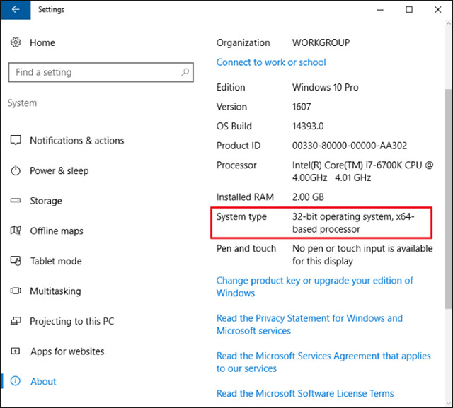 Windows 10 32bit