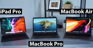 So sánh MacBook Pro 13 inch với MacBook Air và iPad Pro