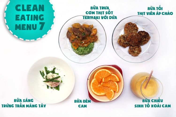 Thực đơn Eat Clean giảm mỡ bụng