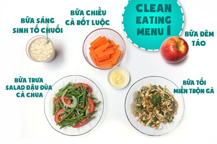 Thực đơn Eat Clean 7 ngày giảm cân nhanh chóng