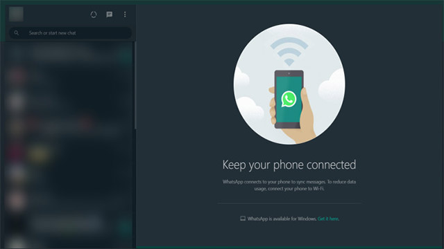 WhatsApp Web đã chuyển sang chủ đề tối