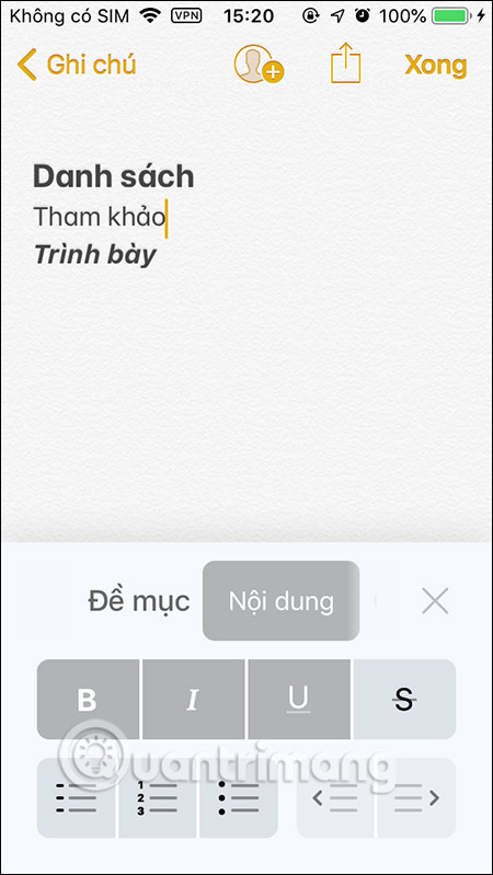Tạo tiêu đề, tiêu đề phụ