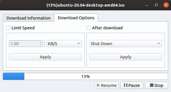After download tự động tắt máy tính khi quá trình tải xuống hoàn tất