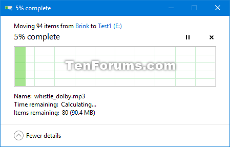 Thư mục OneDrive và tất cả nội dung của nó bây giờ sẽ bắt đầu di chuyển đến vị trí mới