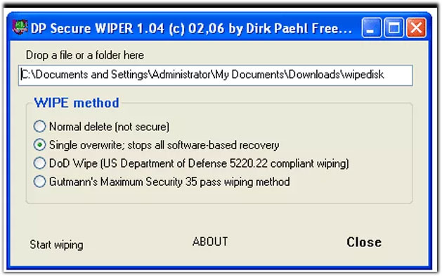 DP Secure WIPER (DPWipe)