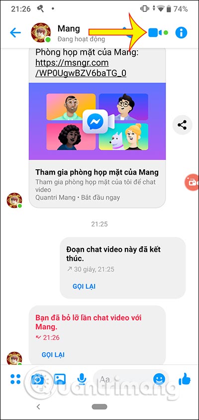 Gọi video Messenger