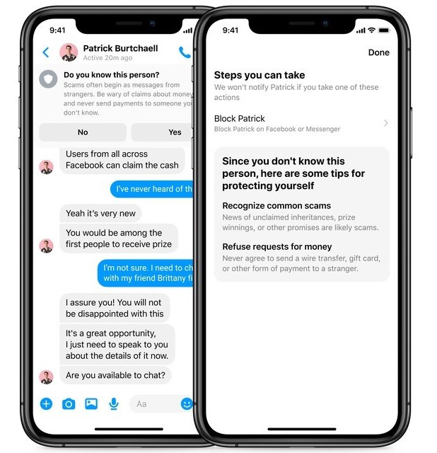 Cảnh báo tài khoản Messenger giả mạo
