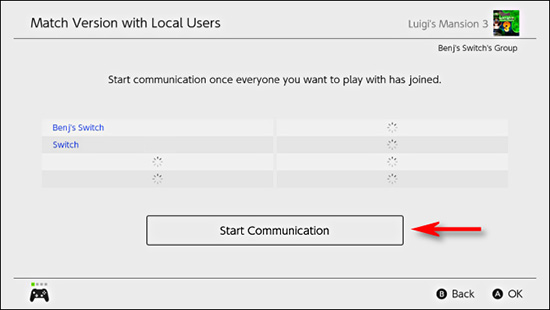 Chọn Start Communication để cập nhật bản mới nhất
