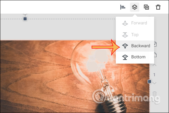 Chỉnh vị trí layer