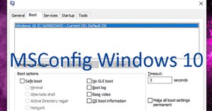 Cách mở và sử dụng MSConfig trên Windows 10