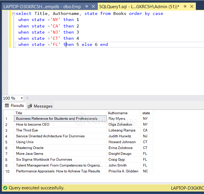 Hàm Case Trong Sql Server - Quantrimang.Com