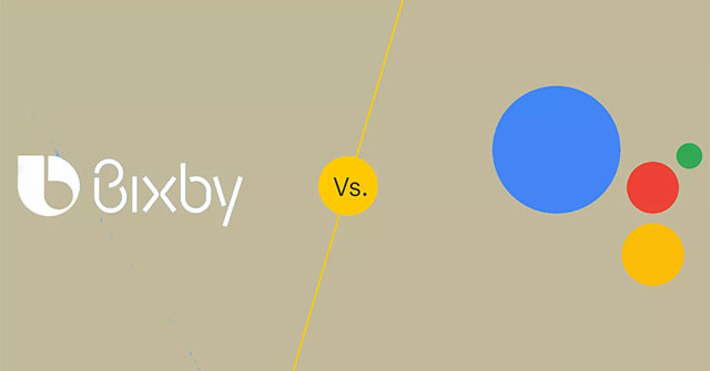 Google Assistant and Samsung Bixby both accept voice commands to perform various functions