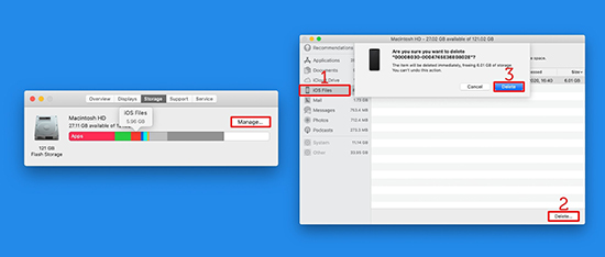 Làm thế nào để xóa "iOS Files" đang chiếm bộ nhớ máy Mac của bạn?