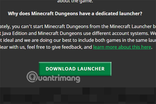 Cách tải Minecraft Dungeon