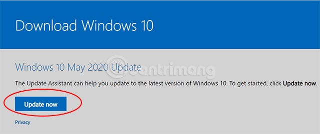 Cách cập nhật Win 10 lên Windows 10 2004