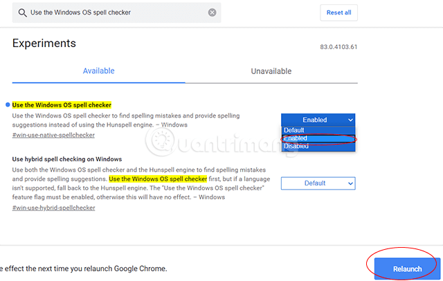 Bật tính năng kiểm tra chính tả trên Chrome Win 10
